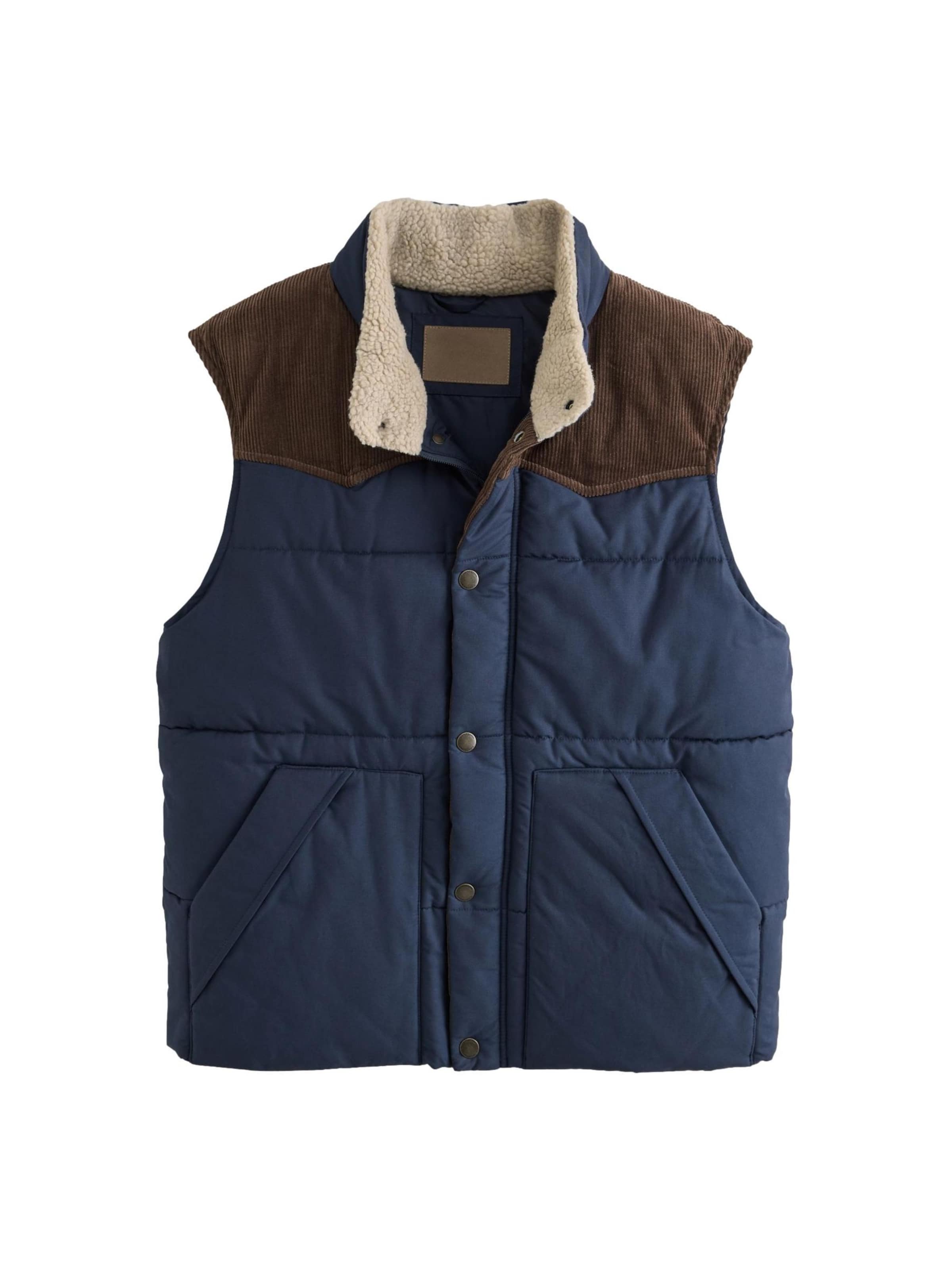 Next - Chaleco en azul: frente