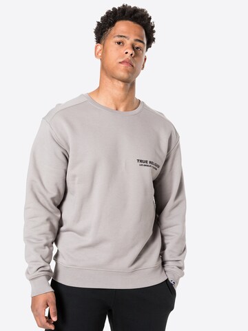 True Religion Sweatshirt in Grijs: voorkant