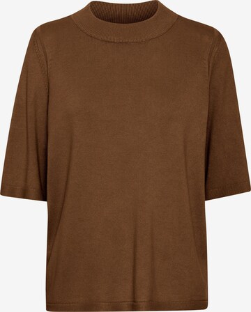 Fransa Sweater in Brown: front