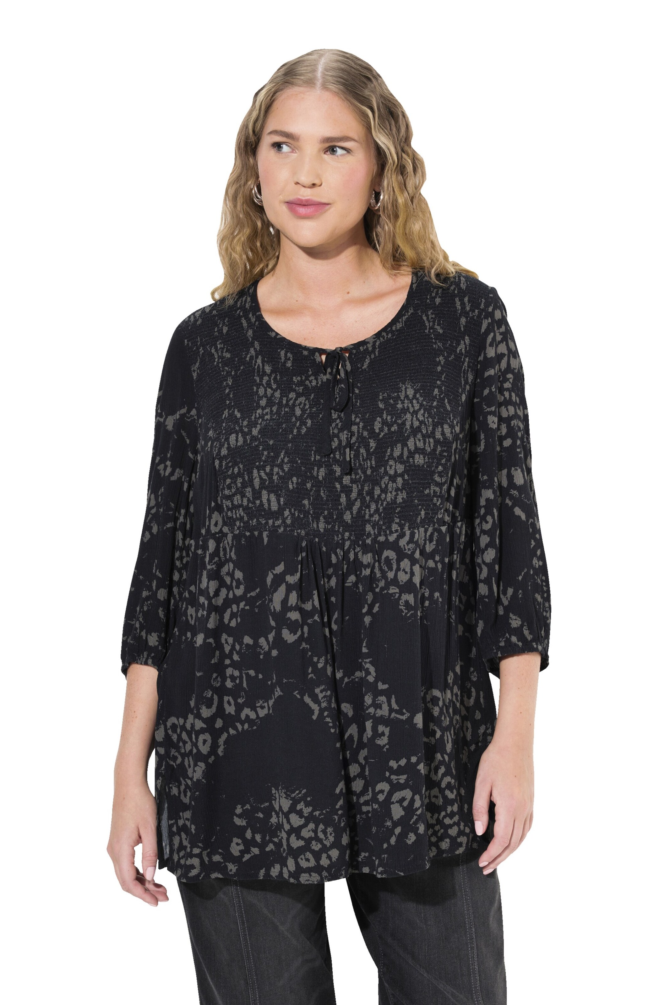 Ulla Popken Tuniek in Grijs: voorkant