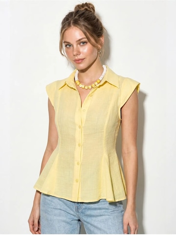T-shirt 'Hemden' Bianco Lucci en jaune : devant