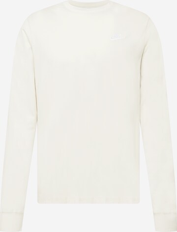 Nike Sportswear Shirt 'Club' in Beige: predná strana