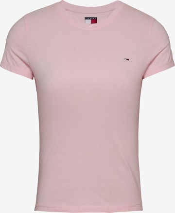 Tommy Jeans Тениска в розово: отпред