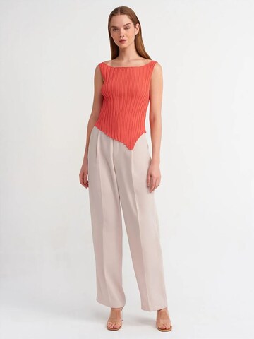 Dilvin Knitted Top in Orange
