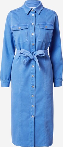 PULZ Jeans Sukienka koszulowa 'CALISTA' w kolorze niebieski: przód