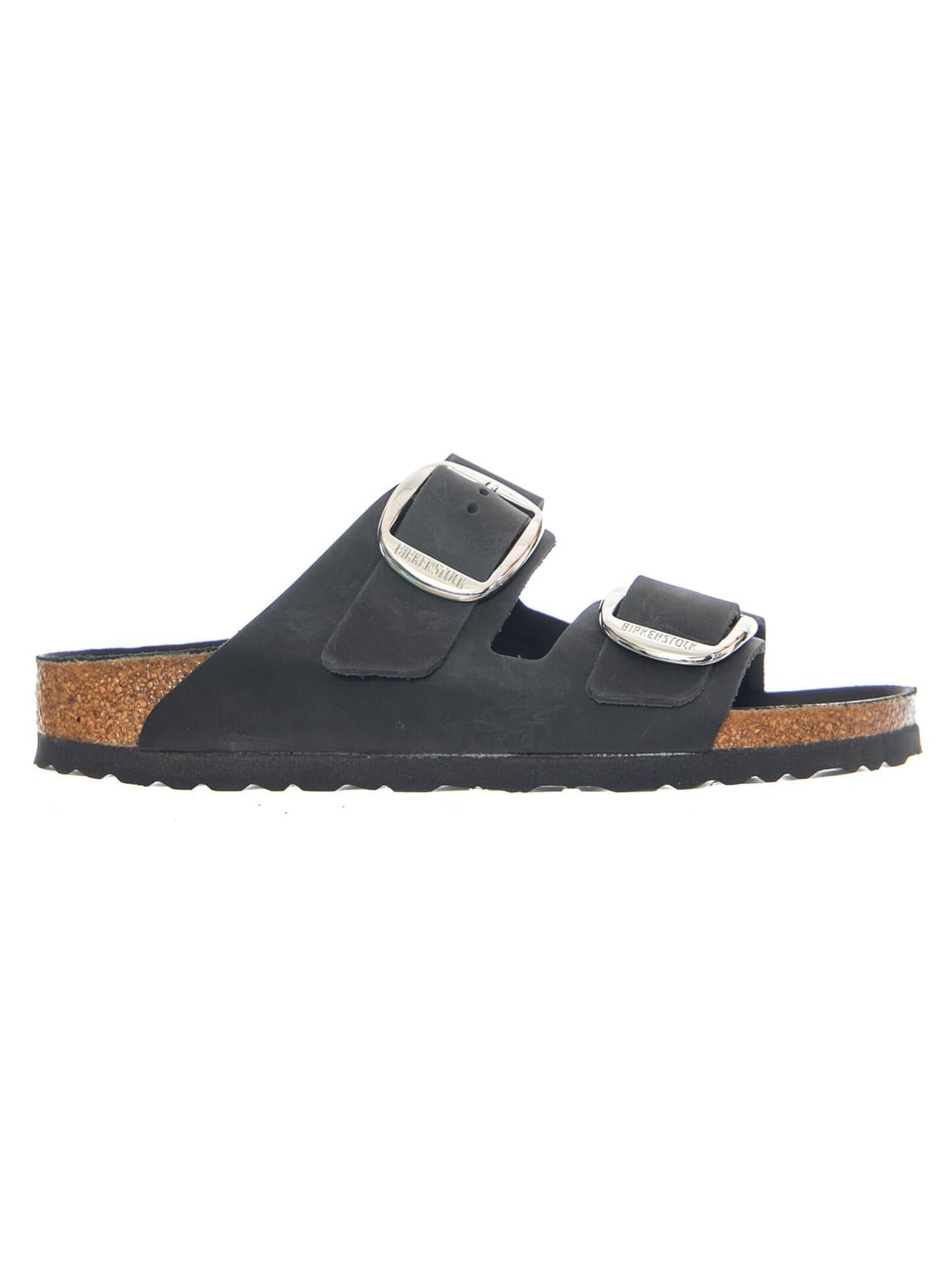 Sandales 'Arizona Big Buckle Oiled Leather Narrow Fit' BIRKENSTOCK en noir