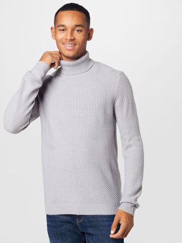 JACK & JONES - Pullover 'DAMIAN' em cinzento: frente