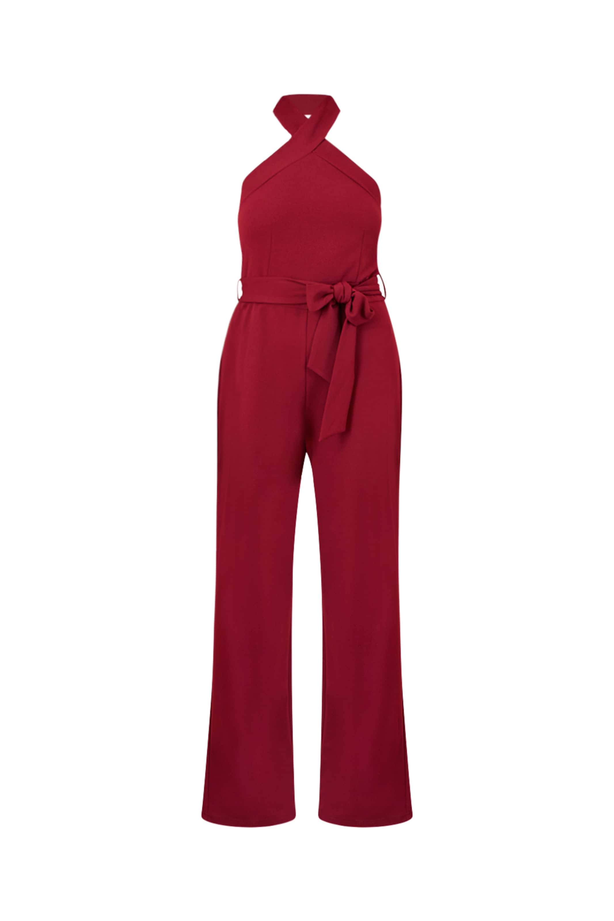 Yumi Jumpsuit in Rot: Vorderseite