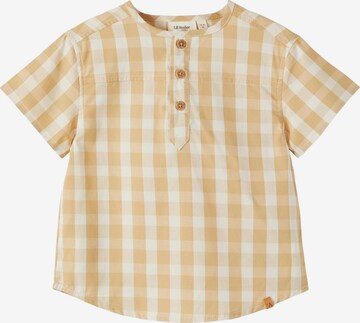 Lil ' Atelier Kids Regularny krój Bluzka 'Ingam' w kolorze beżowy: przód