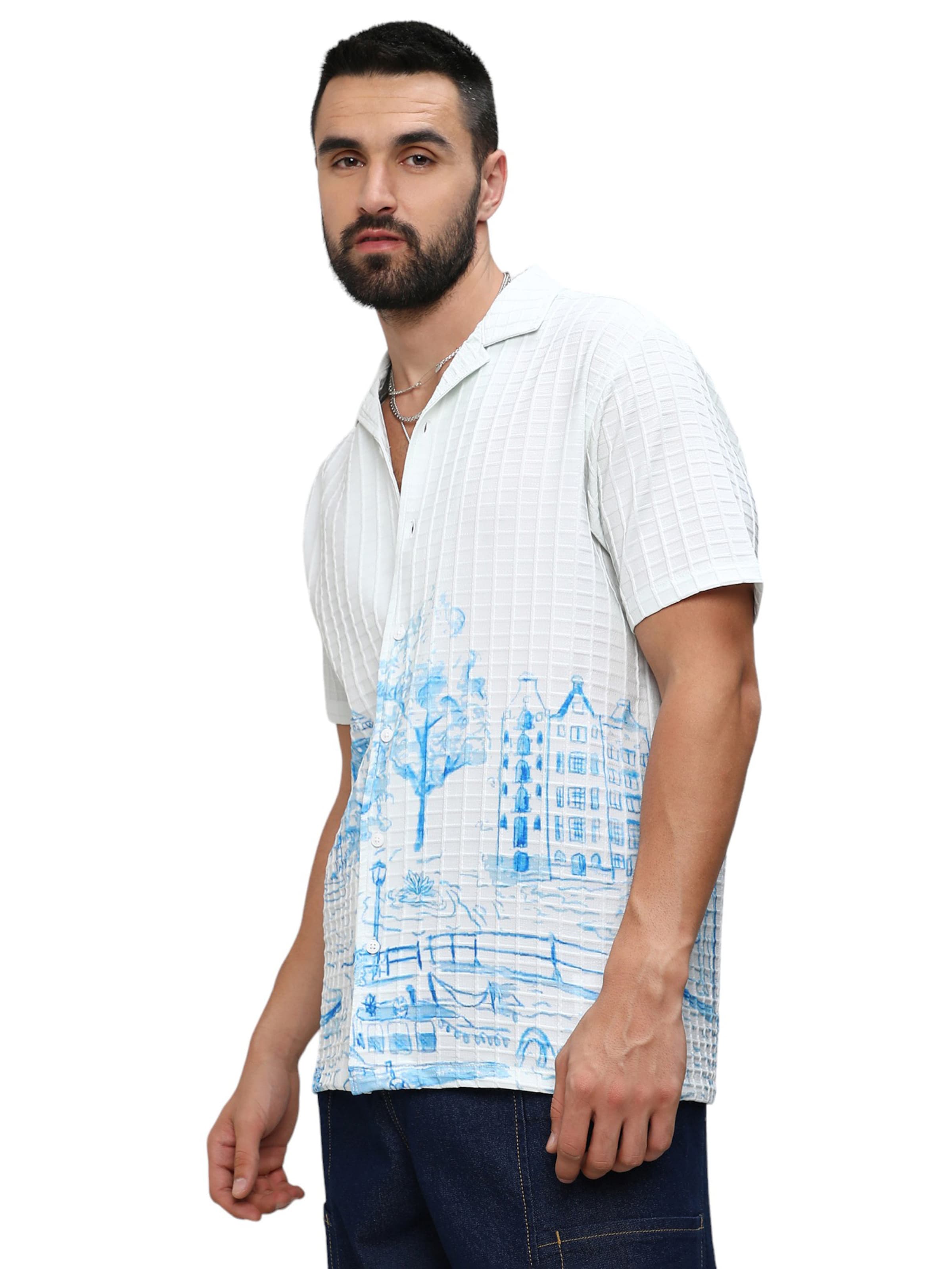 Regular fit Camicia 'Callan' di Campus Sutra in bianco