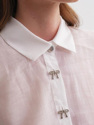 MixRay Bluse in Weiß