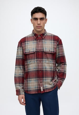 Regular fit Camicia di Abercrombie & Fitch in rosso: frontale