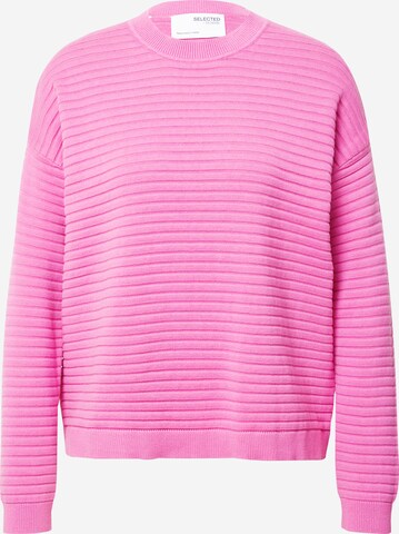 SELECTED FEMME Sweater 'Laurina' in Pink: front