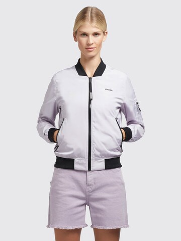 khujo Between-Season Jacket ' Stence2 ' in Purple: front