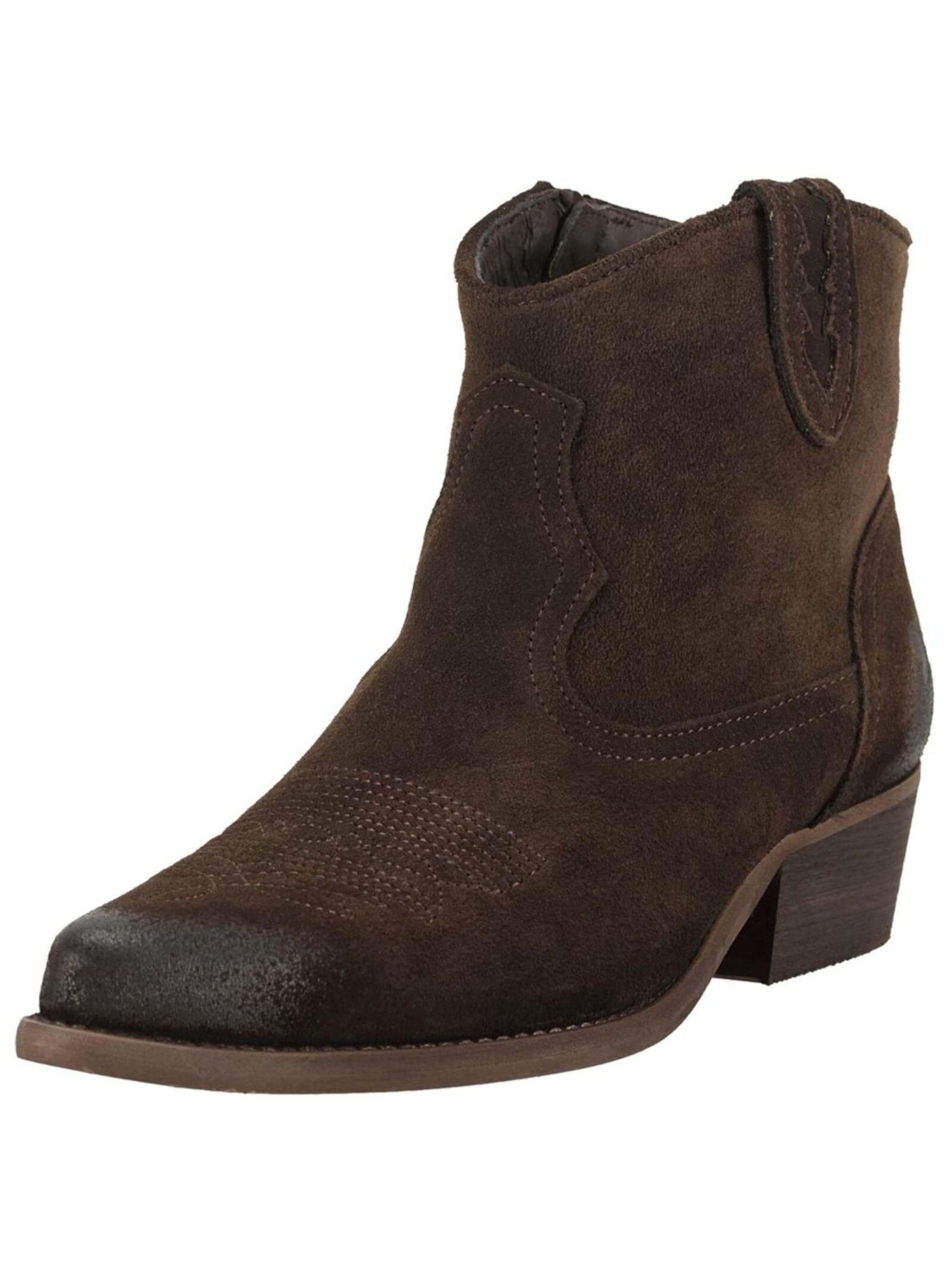 Felmini Wide Fit Booties in Brown: front