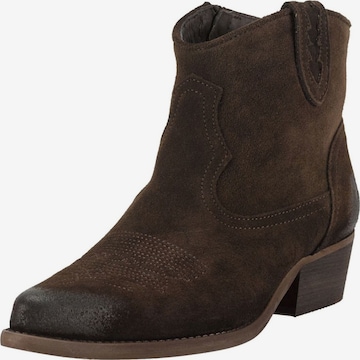 Felmini Wide Fit Booties in Brown: front