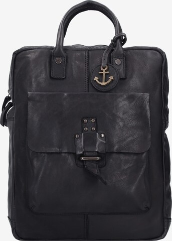 Harbour 2nd Backpack in Black: front