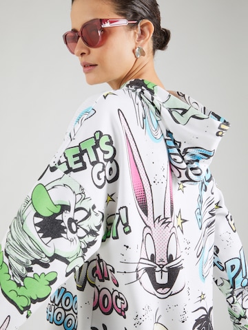 Frogbox Sukienka oversize w kolorze biały