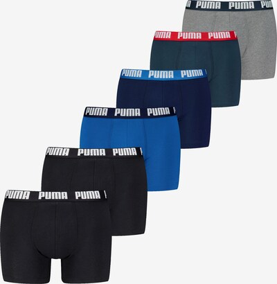 Boxer 'Everyday' PUMA di colore blu / marino / navy / grigio sfumato / nero, Visualizzazione prodotti