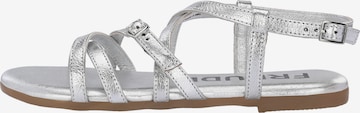 FREUDE Strap Sandals 'Antares' in Silver