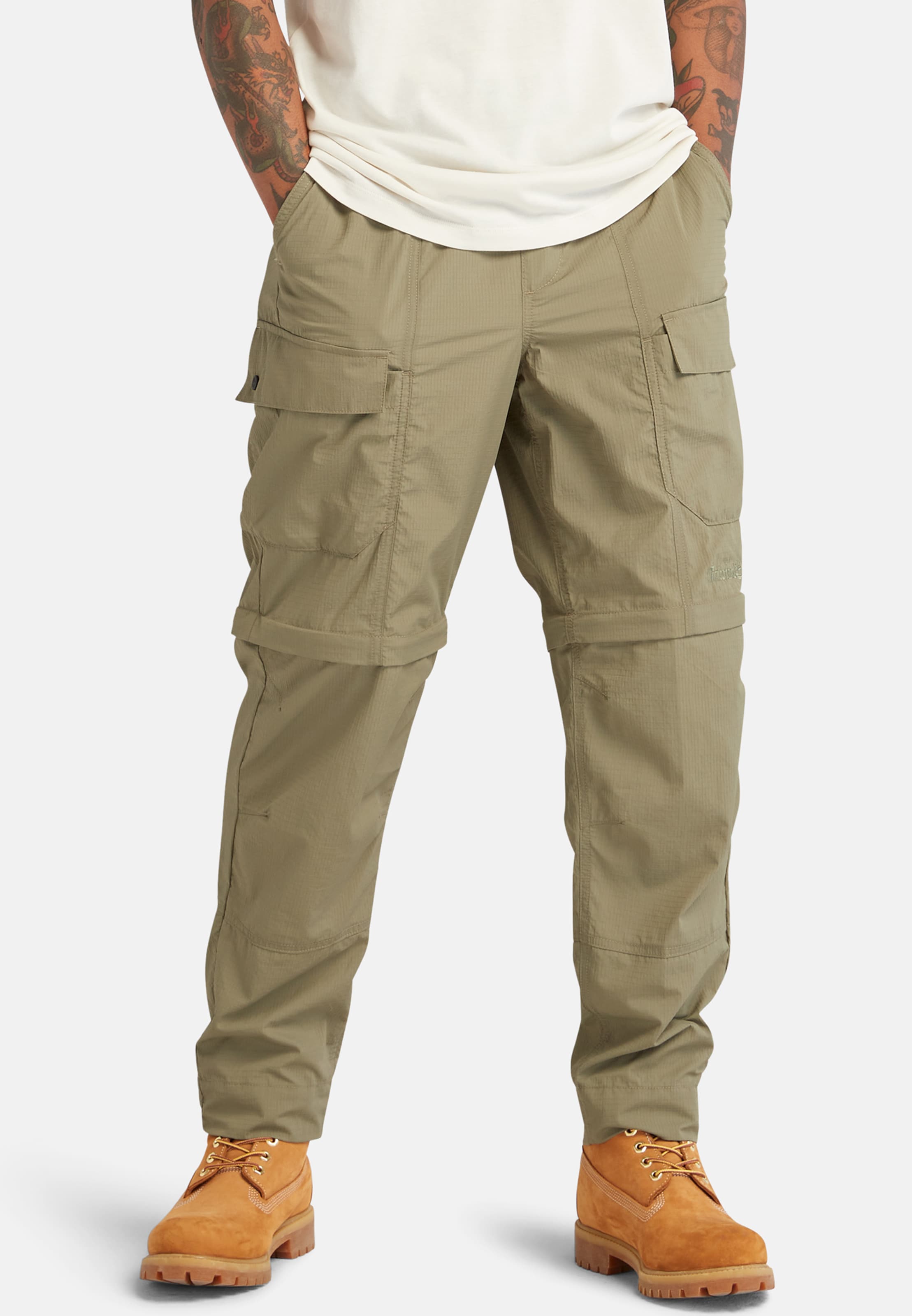 TIMBERLAND Tapered Cargo trousers in Olive ABOUT YOU