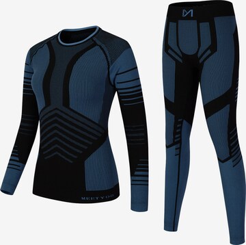 MEETWEE Sports bodysuit 'Ski Base Layer for Skiing and Running' in Green: front
