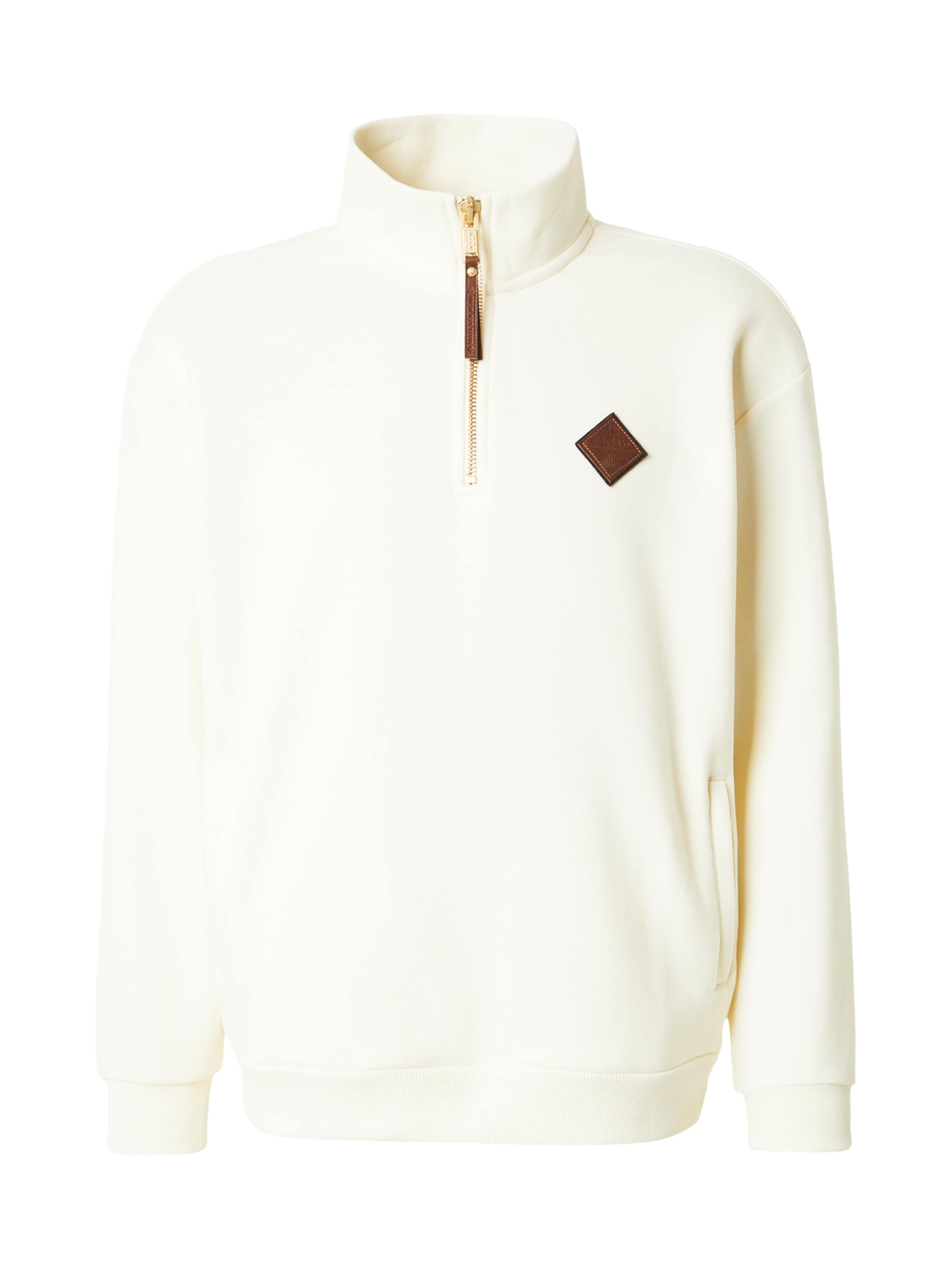 naketanoSweater majica - bež boja: prednji dio