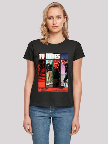 F4NT4STIC Shirt 'TV Times Patrick McGoohan The Prisoner 1967 Cover' in Zwart: voorkant