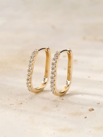 Dear Me - Pendientes 'Illuminated Oval' en oro