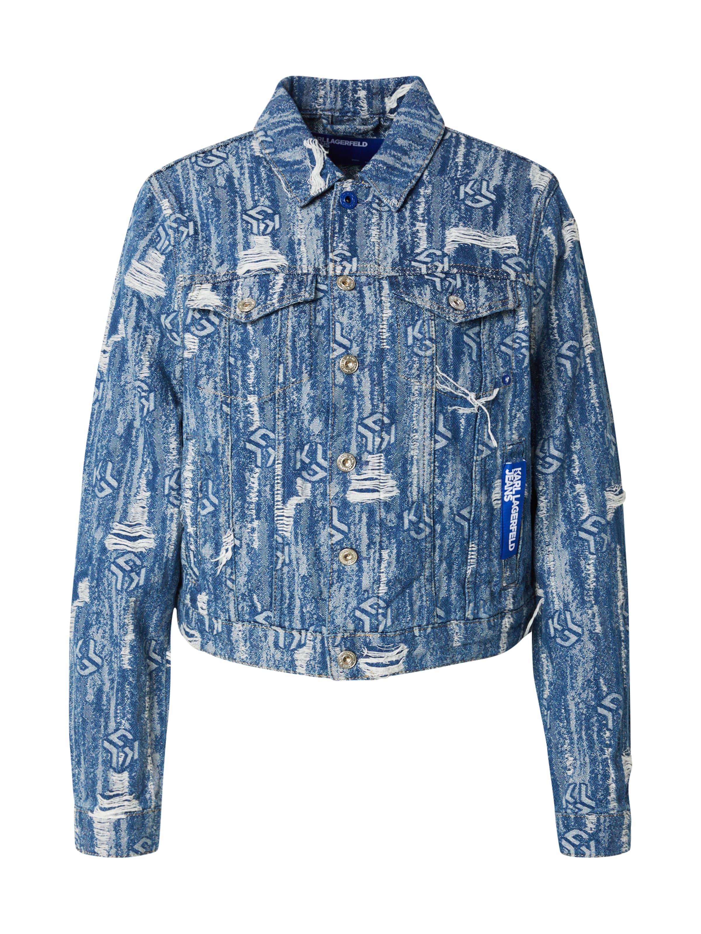 KARL LAGERFELD JEANS Overgangsjakke i blå: forside