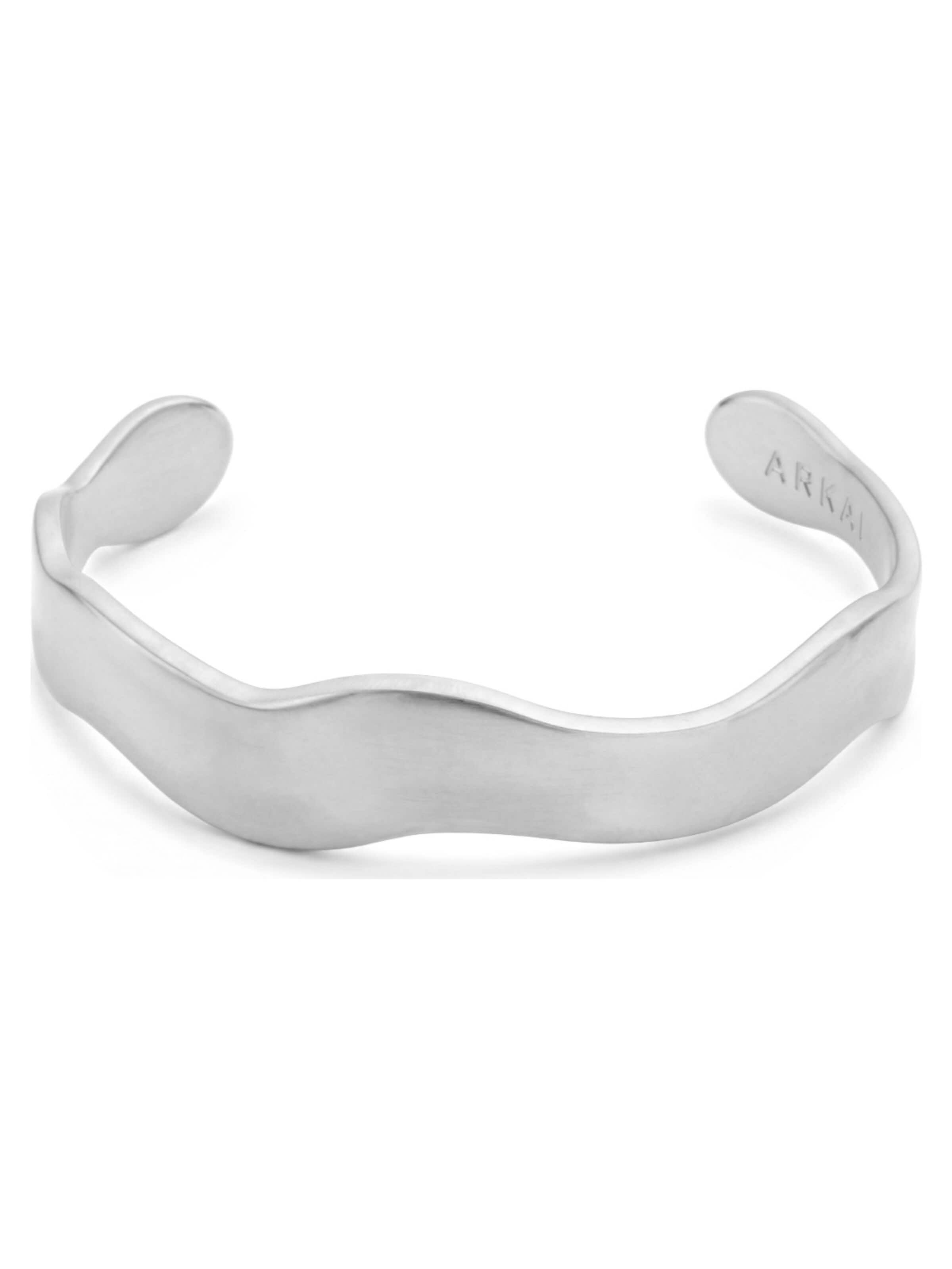 Arkai Armband 'Organic' in Zilver: voorkant