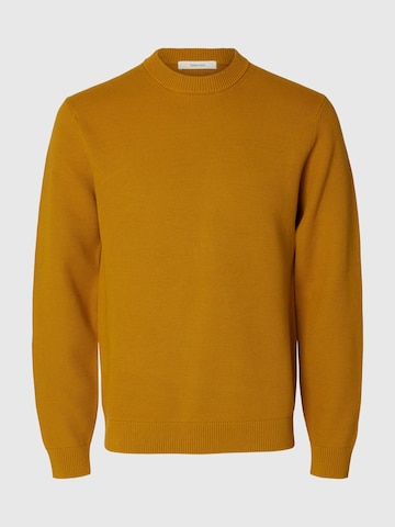 SELECTED Sweter w kolorze żółty