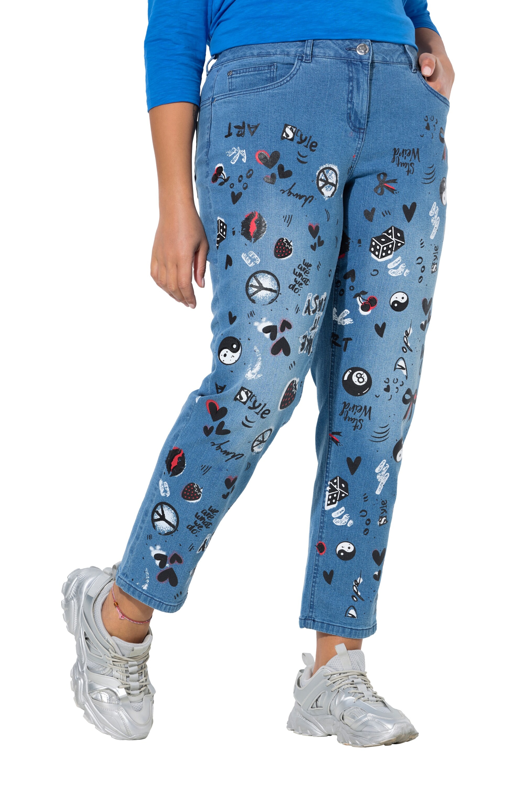 Angel of Style Regular Jeans in Blue: front