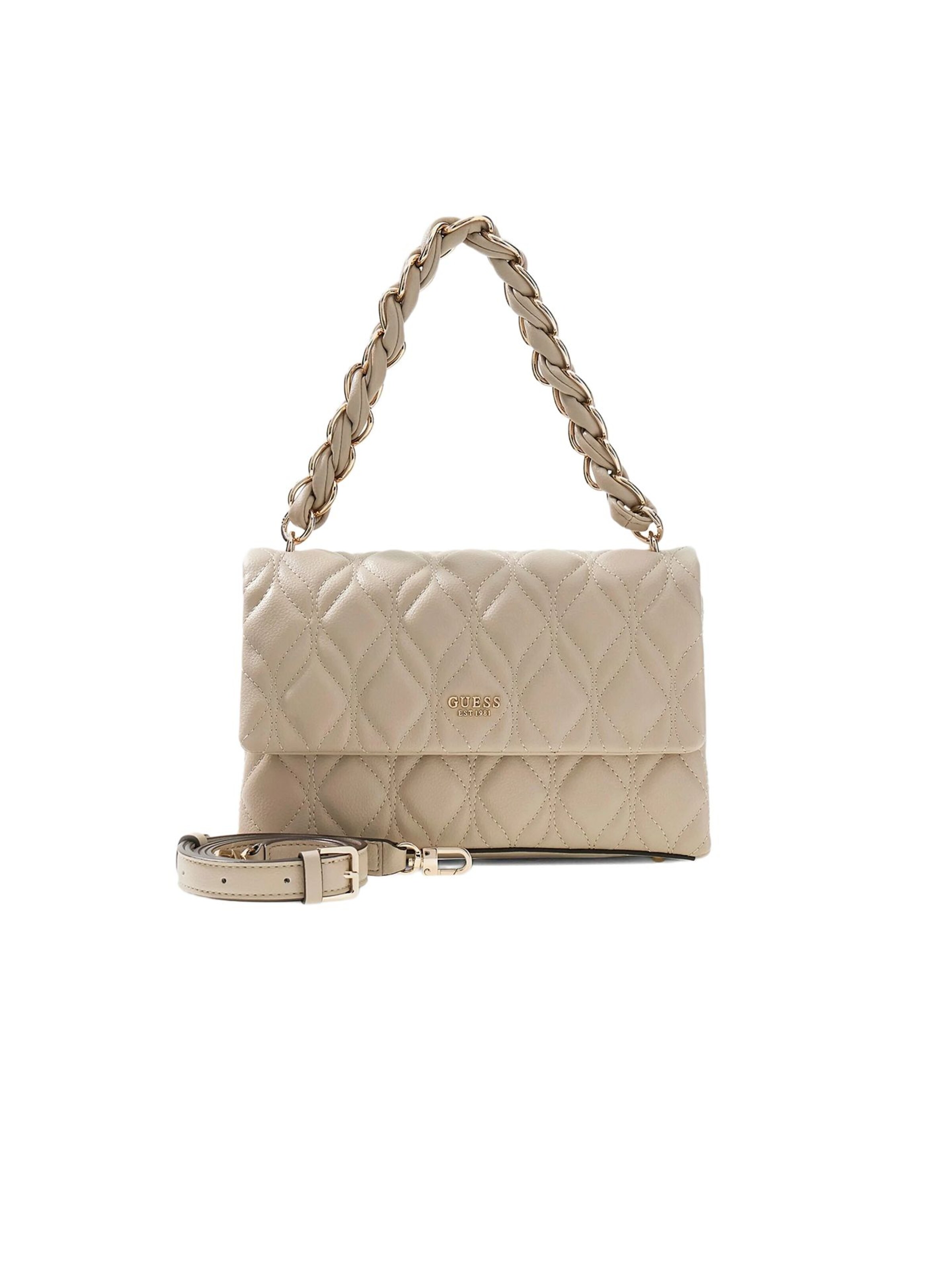 Borsa a spalla di GUESS in grigio: frontale