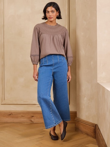 Camicia da donna di love & roses in marrone