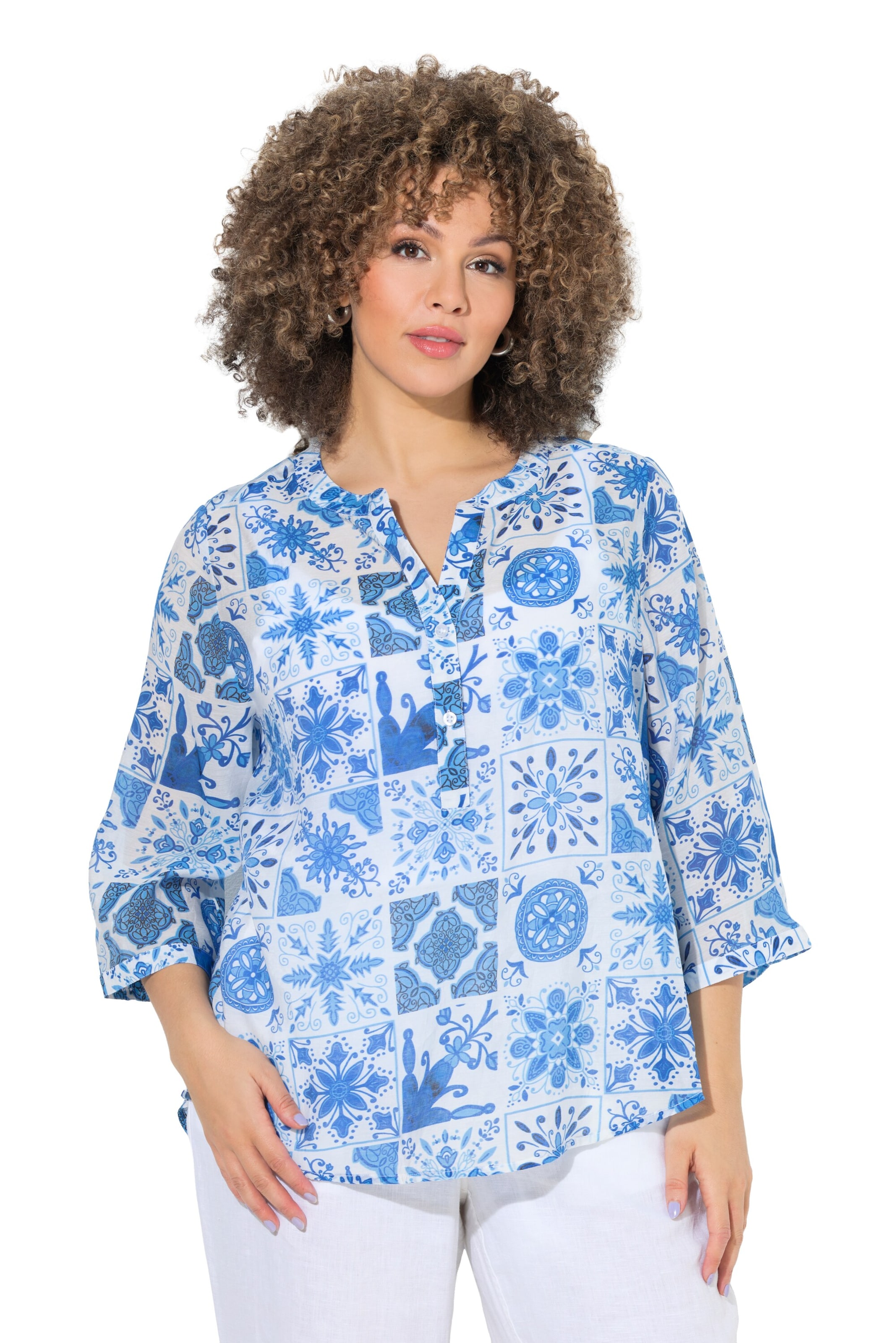 Ulla Popken Tunic in Blue: front