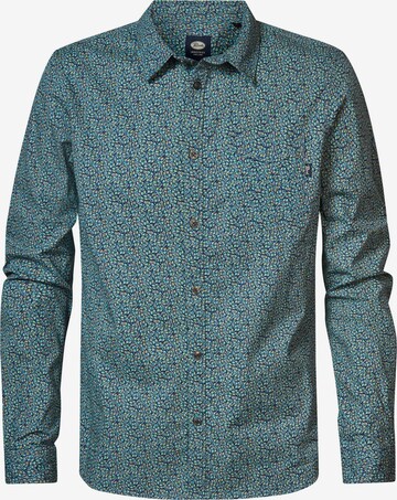 Coupe regular Chemise 'Gnarly' Petrol Industries en bleu : devant