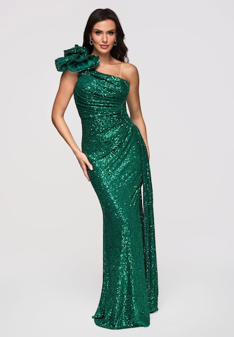 Robe de soirée Ombre en vert