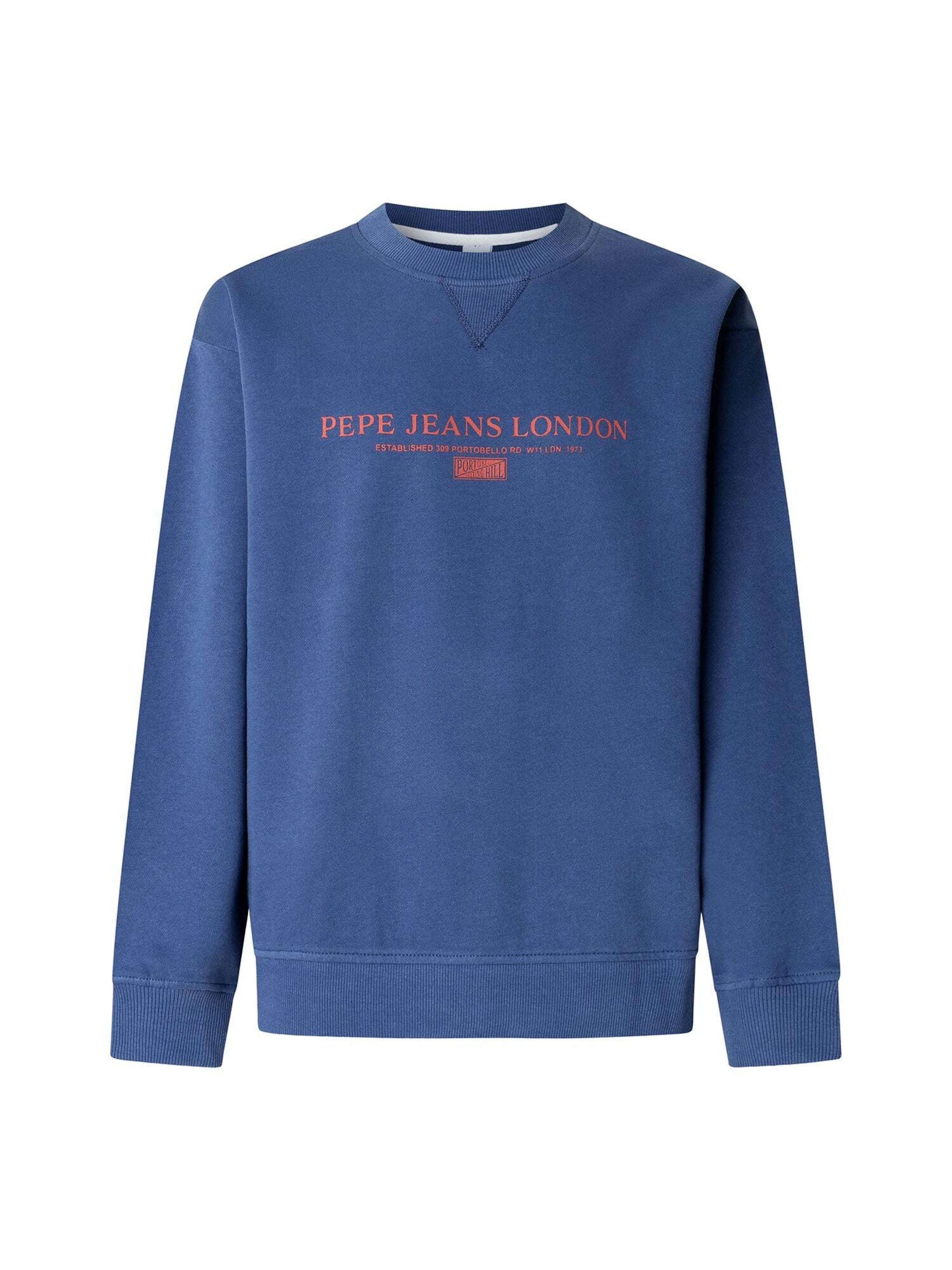 Pepe Jeans Sweatshirt 'SUMMER SEASONAL' in de kleur Blauw / Rood, Productweergave