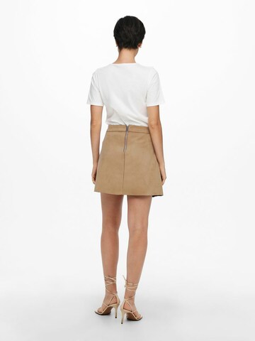 ONLY Skirt 'Suede' in Brown