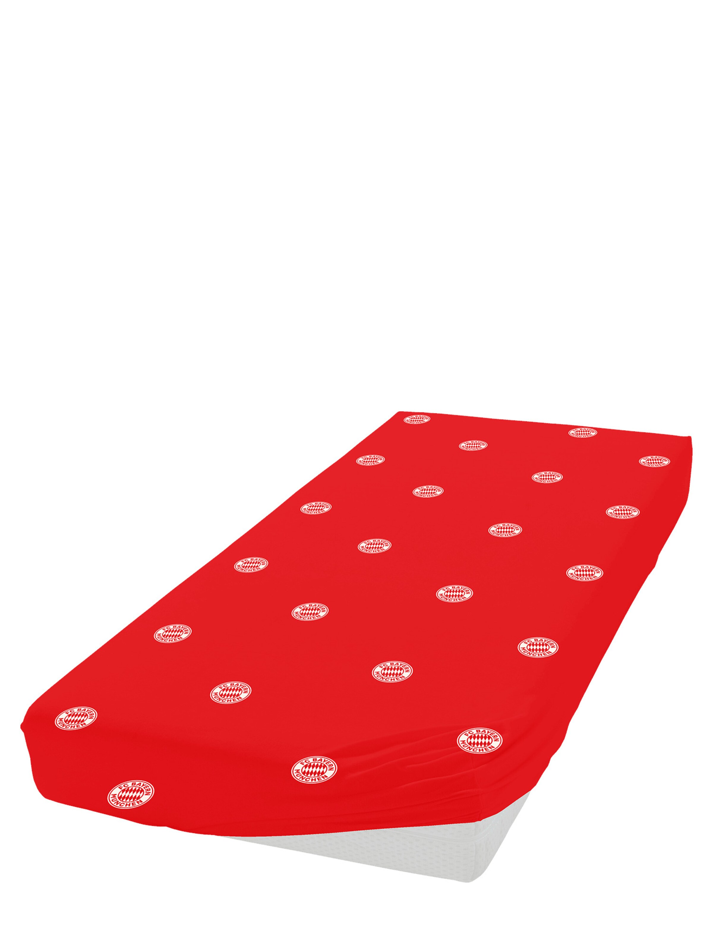 FC BAYERN MÜNCHEN Bettlaken in Rot: Vorderseite