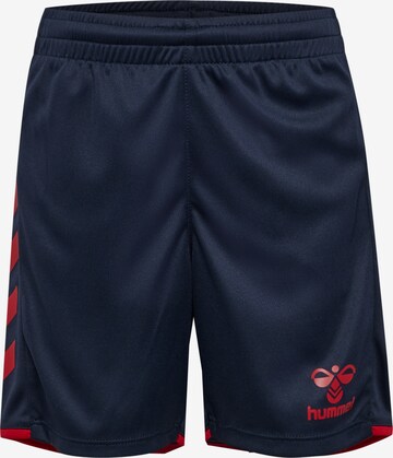Hummel Workout Pants in Blue: front