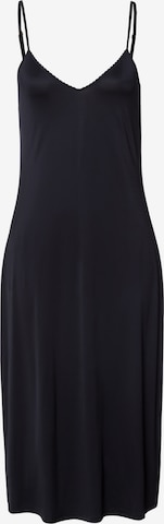 Chemise de nuit 'Satin Deluxe' Hanro en noir : devant