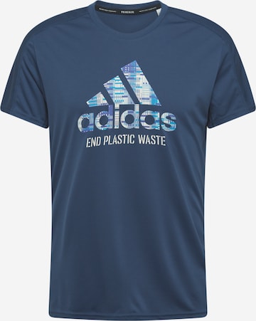 Regular T-Shirt fonctionnel ADIDAS SPORTSWEAR en bleu : devant