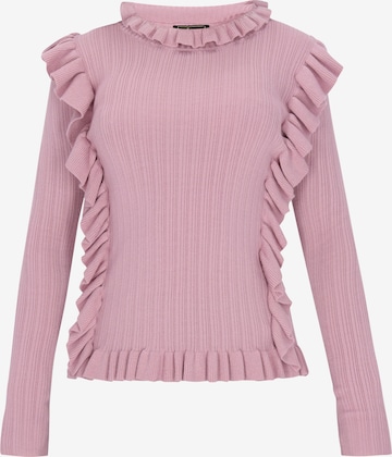 Pull-over faina en rose : devant