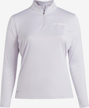 ADIDAS TERREX Functioneel shirt in Lila: voorkant