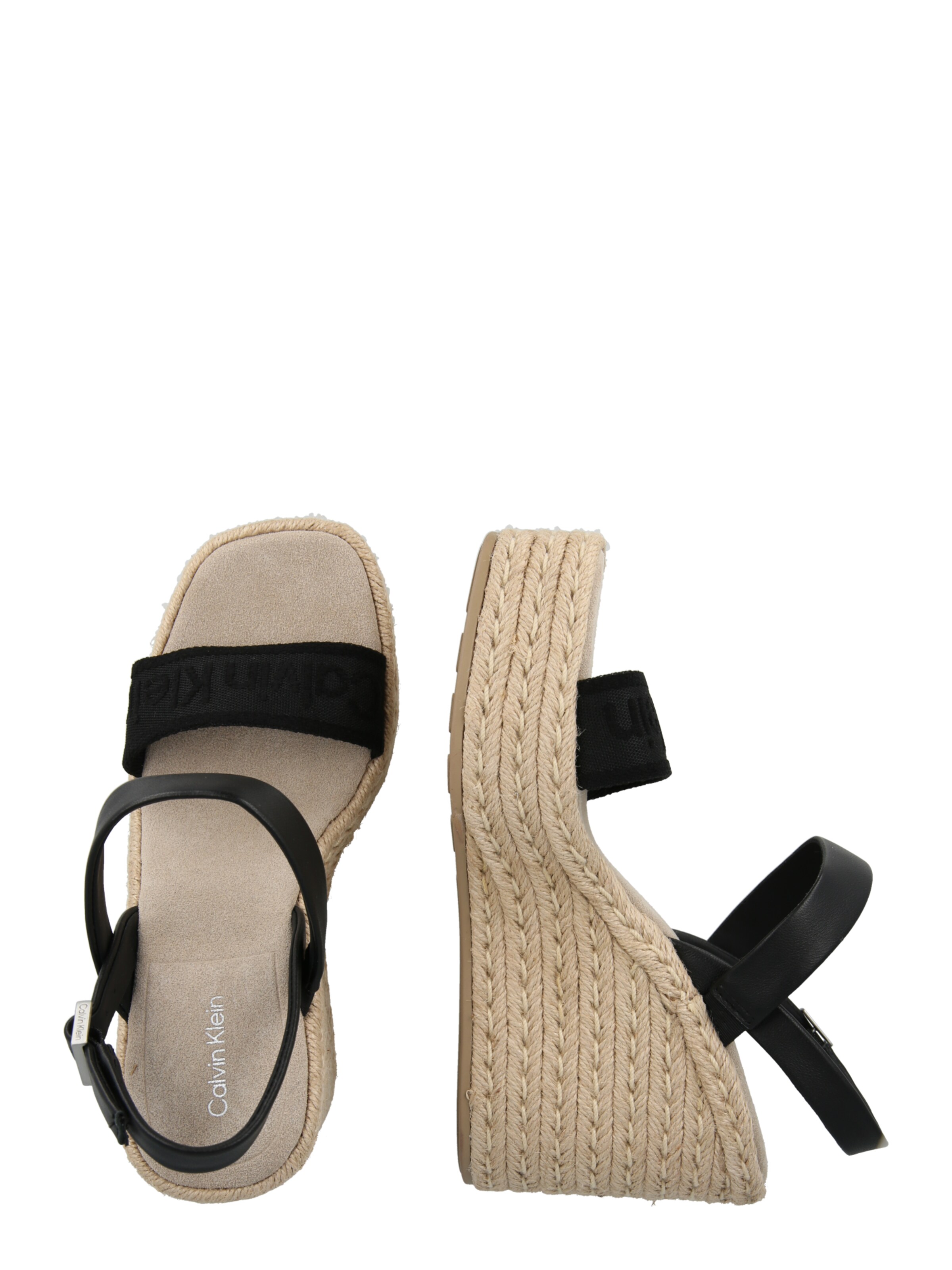Calvin Klein - Sandalias con hebilla 'Elisabeth' en negro