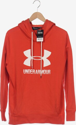 UNDER ARMOUR Sweatshirt & Zip-Up Hoodie in L in Orange: front
