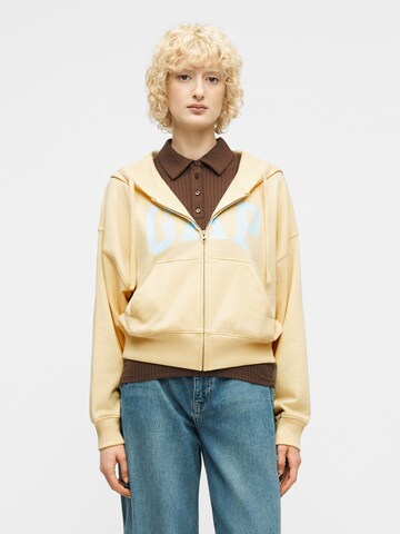 GAP Sweatjakke 'HERITAGE' i gul: forside
