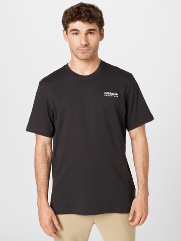ADIDAS ORIGINALS - Camiseta 'Adventure Mountain Back' en negro: frente